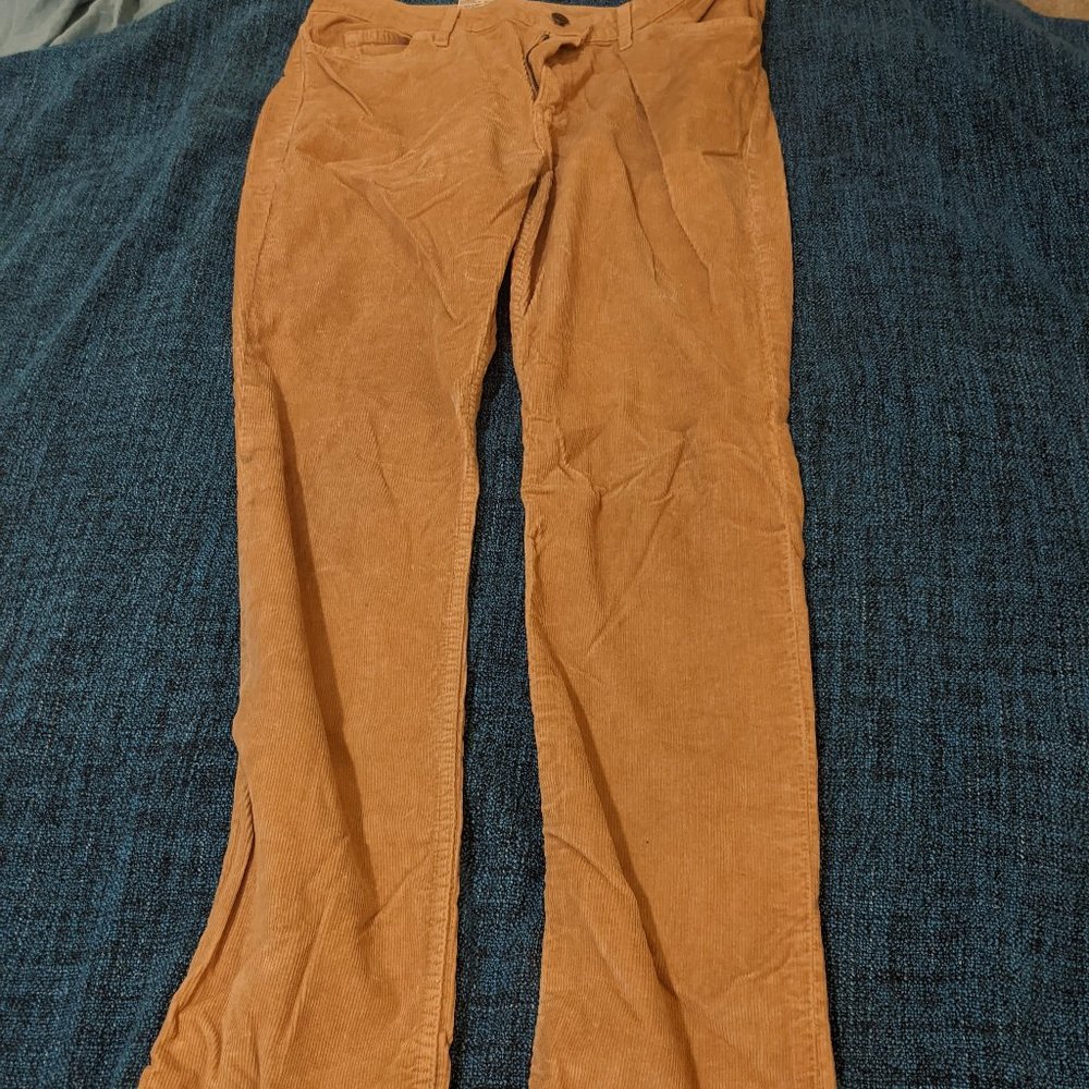 American Apparel Camel-colored Corduroy Pants - 33 x 32
